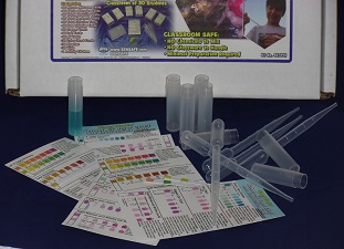 Water testing kit for young scientists